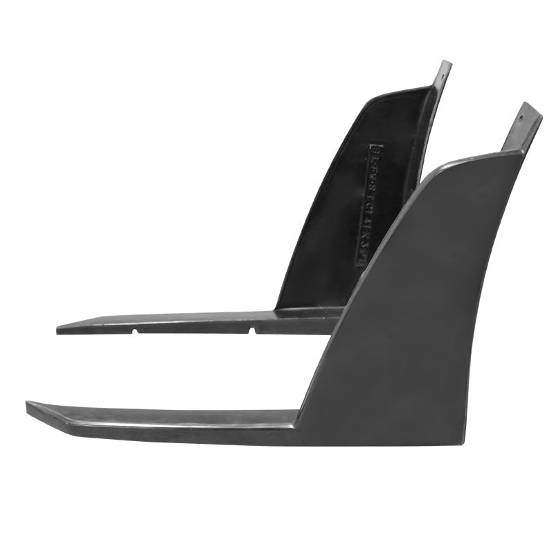 2014-2016 Scion TC Unpainted Black Front Bumper Lip Front Winglets PU