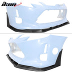 2014-2016 Scion TC Unpainted Black Front Bumper Lip Front Winglets PU