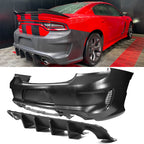 2015-2023 Dodge Charger Standard Sedan Rear Bumper Kits Diffuser PP