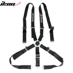 5 Point Black Go-kart UTV ATV Racing Harness Buckle Seat Belt Nylon