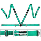 Universal O. Bezel Racing Seat Dual Slider Cam-lock Belt PU Carbon