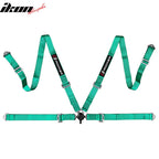 Universal O. Bezel Racing Seat Dual Slider Cam-lock Belt PU Carbon