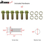 Universal Racing Seat Dual Slider 6 Point Cam-lock Belt PU Carbon