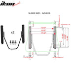 Universal White Bucket Racing Seat Dual Slider Buckle Style Belt PU