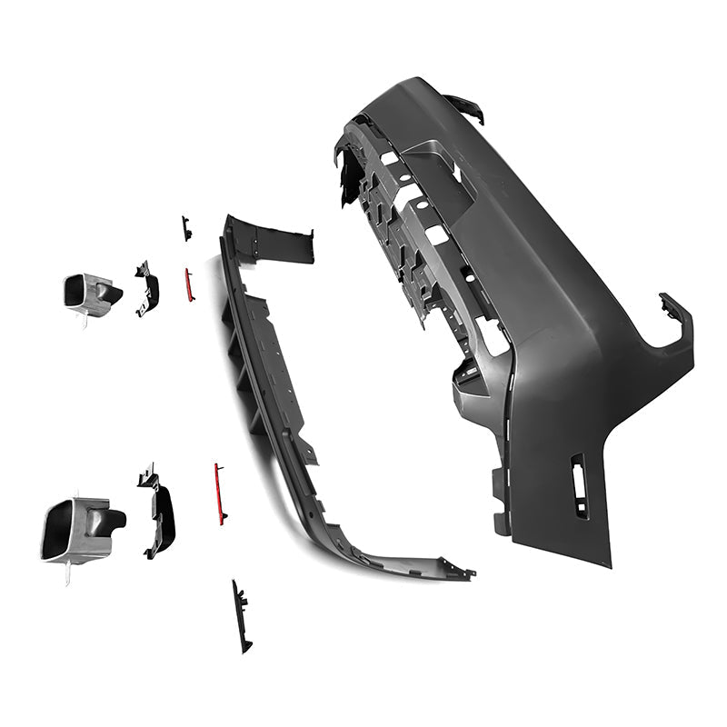 2008-2014 Dodge Challenger 2015+ SRT Hellcat Rear Bumper + V3 Diffuser