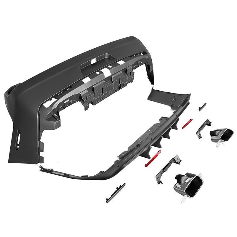 2008-2014 Dodge Challenger 2015+ SRT Hellcat Rear Bumper + V3 Diffuser