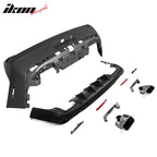 2008-2014 Dodge Challenger Front+Rear Bumper Cover+Lip+Diffuser PP
