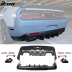 2008-2014 Dodge Challenger Front+Rear Bumper Cover+Lip+Diffuser PP