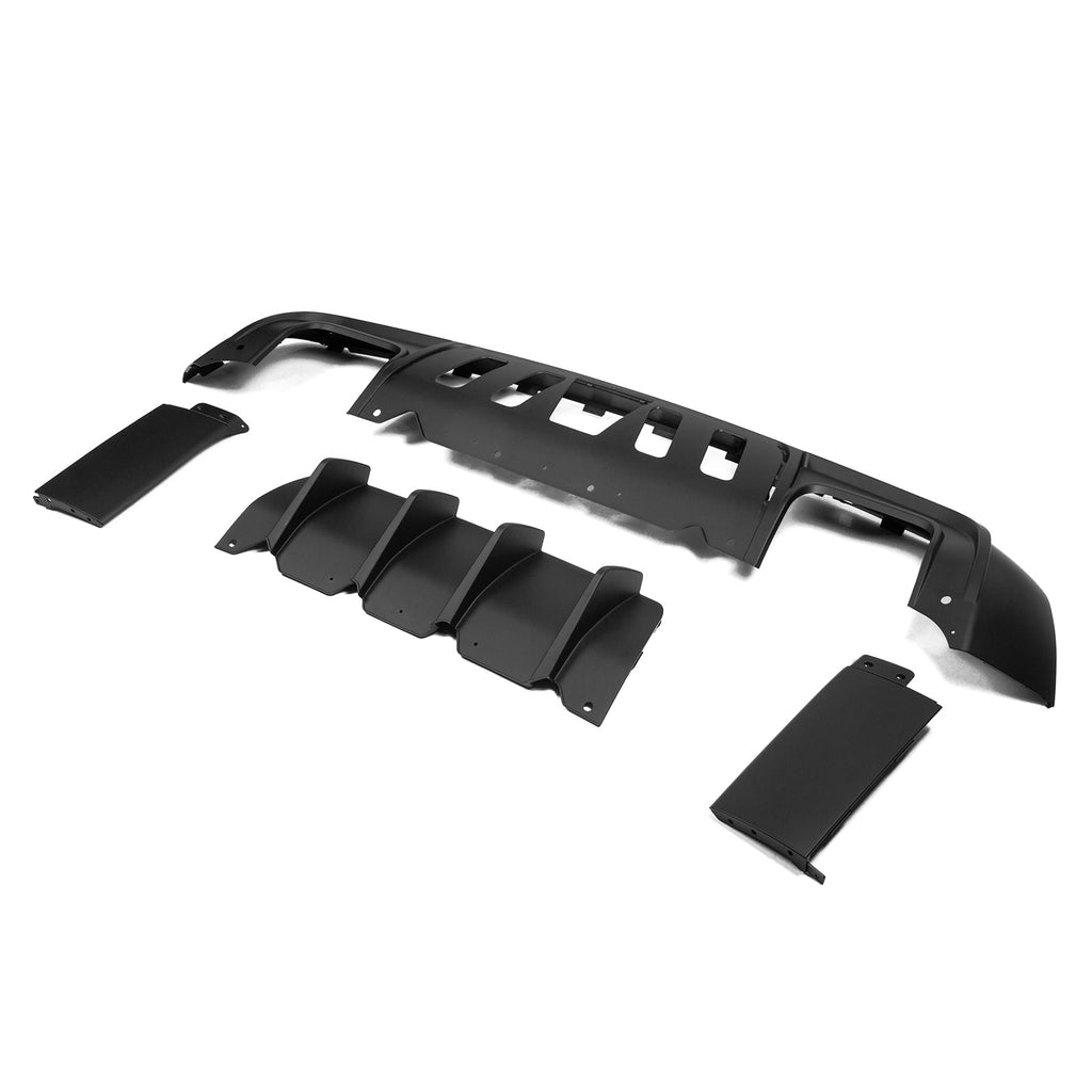 2008-2014 Dodge Challenger Front + Rear Bumper Cover + Diffuser PP