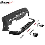 2008-2014 Dodge Challenger Front + Rear Bumper Cover + Diffuser PP