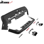 2008-2014 Dodge Challenger Front+Rear Bumper Cover+Lip+Diffuser PP