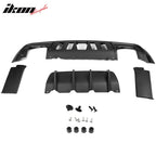 2008-2014 Dodge Challenger Front+Rear Bumper Cover+Lip+Diffuser PP
