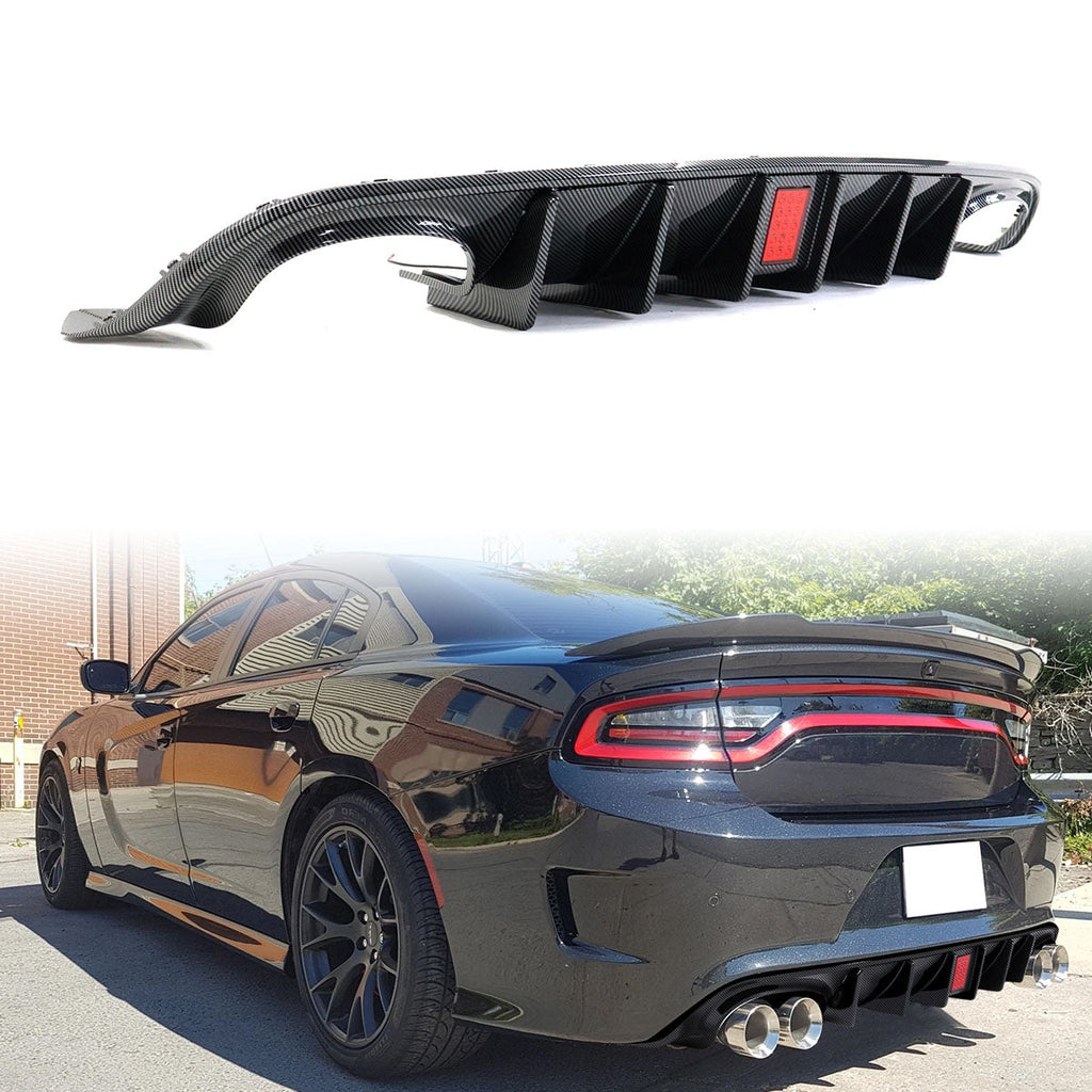 2015-2023 Dodge Charger Quad Exhaust Rear Bumper Diffuser 2PCS