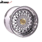 (2) 17X10 +25 5X100 / 5X114.3 Step Lip Deep Dish Mesh Wheels Rims