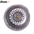 (2) 17X10 +25 5X100 / 5X114.3 Step Lip Deep Dish Mesh Wheels Rims