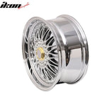 (2) 18X8.0 +35 5X114.3 / 5X120 Step Lip Deep Dish Mesh Wheels Rims