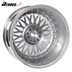 (2) 19X9.5 +40 5X114.3 / 5X120 Step Lip Deep Dish Mesh Wheels Rims