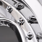 (2) 18X10 +30 5X100 / 5X114.3 Step Lip 5 Spoke Wheels Rim Accessories