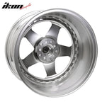 (2) 18X10 +30 5X100 / 5X114.3 Step Lip 5 Spoke Wheels Rim Accessories