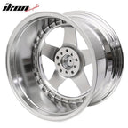 (4) 18X10 +30 5X100 / 5X114.3 Step Lip 5 Spoke Wheels Rims Replacement