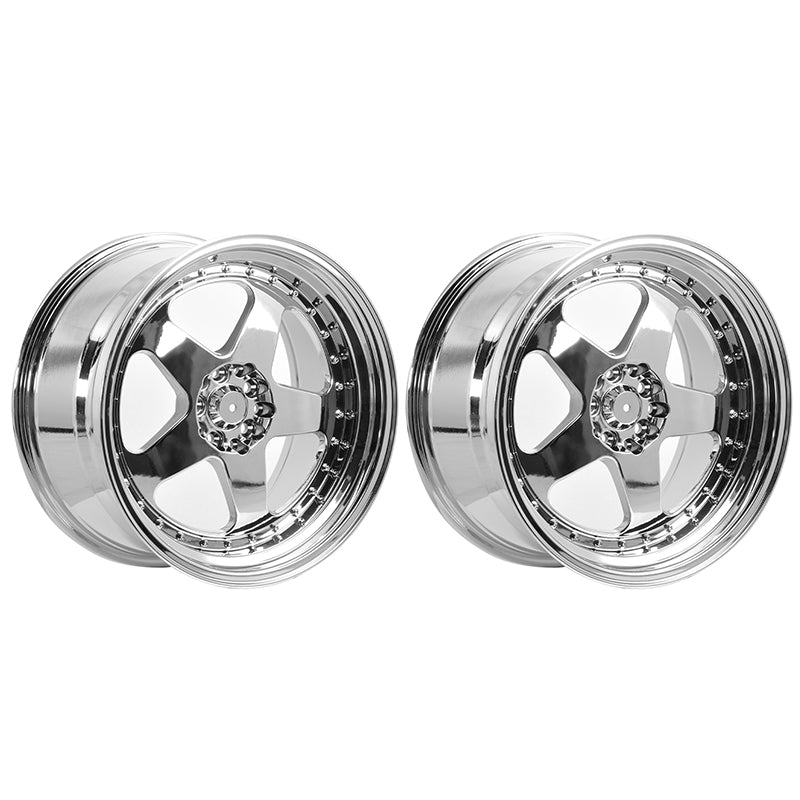 (2) 18X9.0 +30 5X100 / 5X114.3 Step Lip 5 Spoke Wheels Rim Accessories