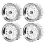 (4) 17X8.5 +25 5X100 / 5X114.3 Step Lip Deep Dish Mesh Wheels Rims