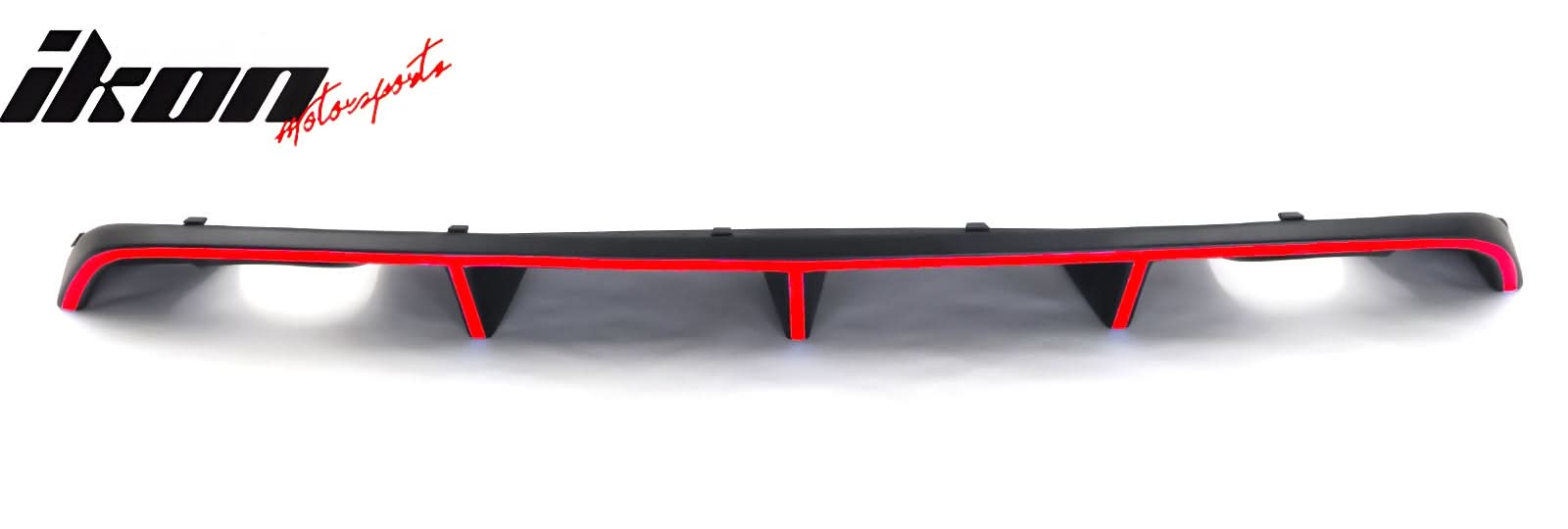 2012-2014 Dodge Charger OE Style Rear Diffuser w/ Red Reflective Tape