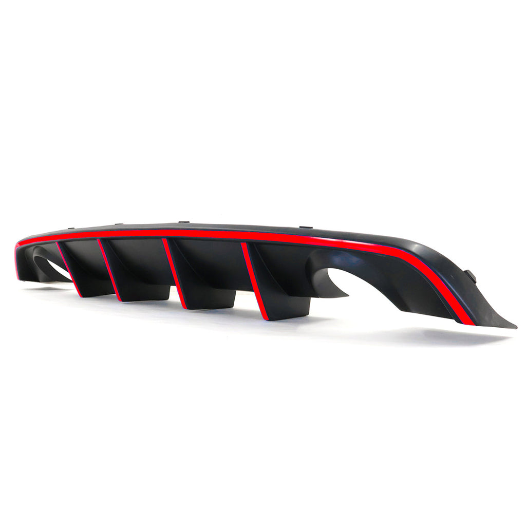 2012-2014 Charger SRT8 V2 Style Rear Diffuser w/ Reflective Tape