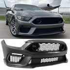 2015-2017 Ford Mustang EcoBoost Front Bumper Cover Lower Upper Grill