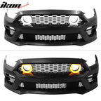 2015-2017 Ford Mustang Front Bumper Cover Led Grille 2024 Headlights