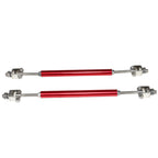 Honda Civic 62"-66" 3PCS A Style Black Front Lip with Strut Rods