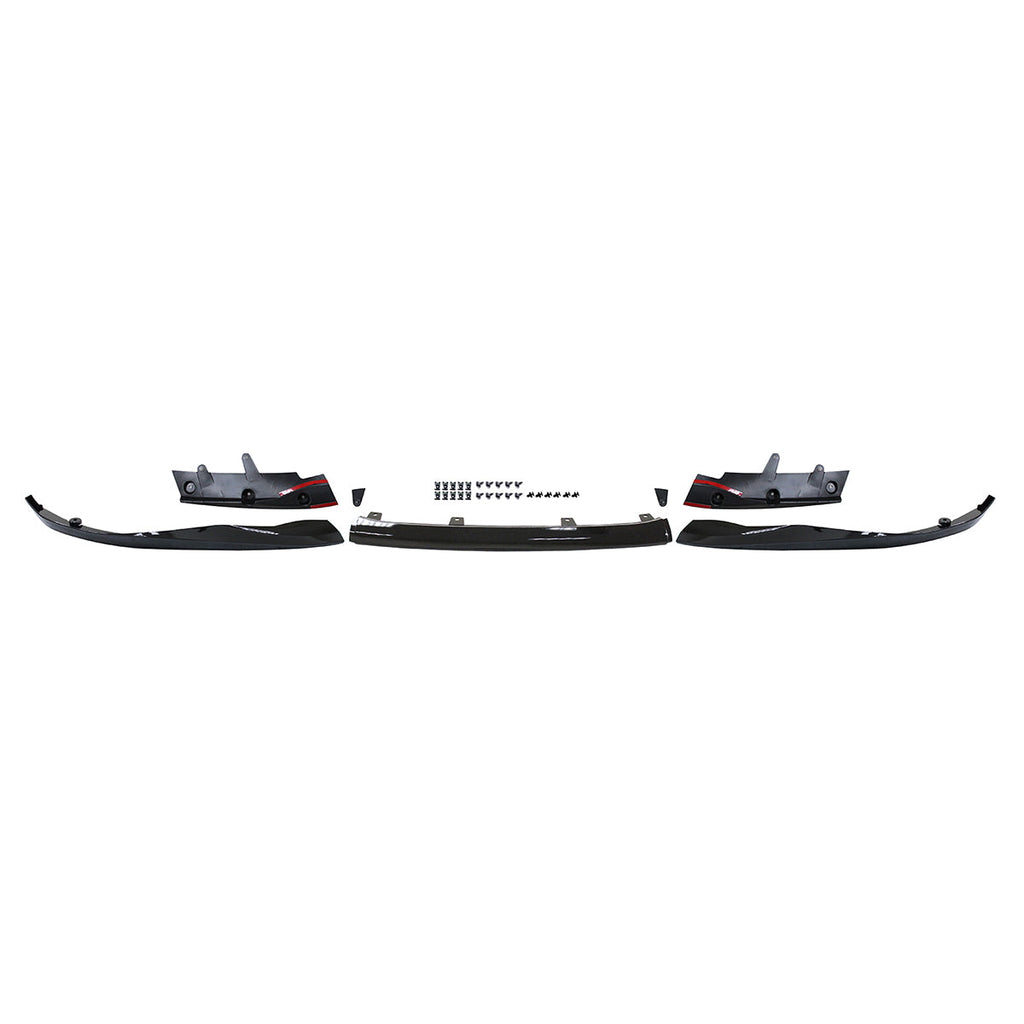2021-2025 BMW G22 G23 4-Series Gloss Black Front Rear Lip + Side Skirt