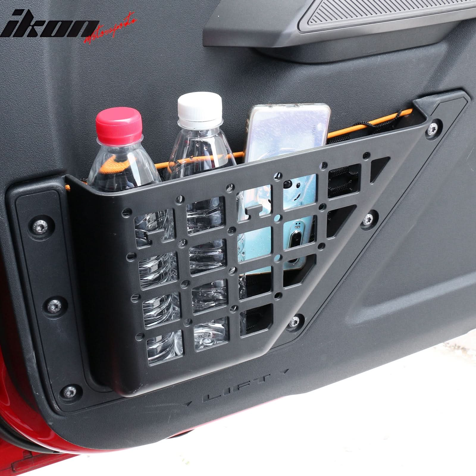 2021-2025 Ford Bronco 4-Door Black Door Storage Pocket Box ABS 4PCS