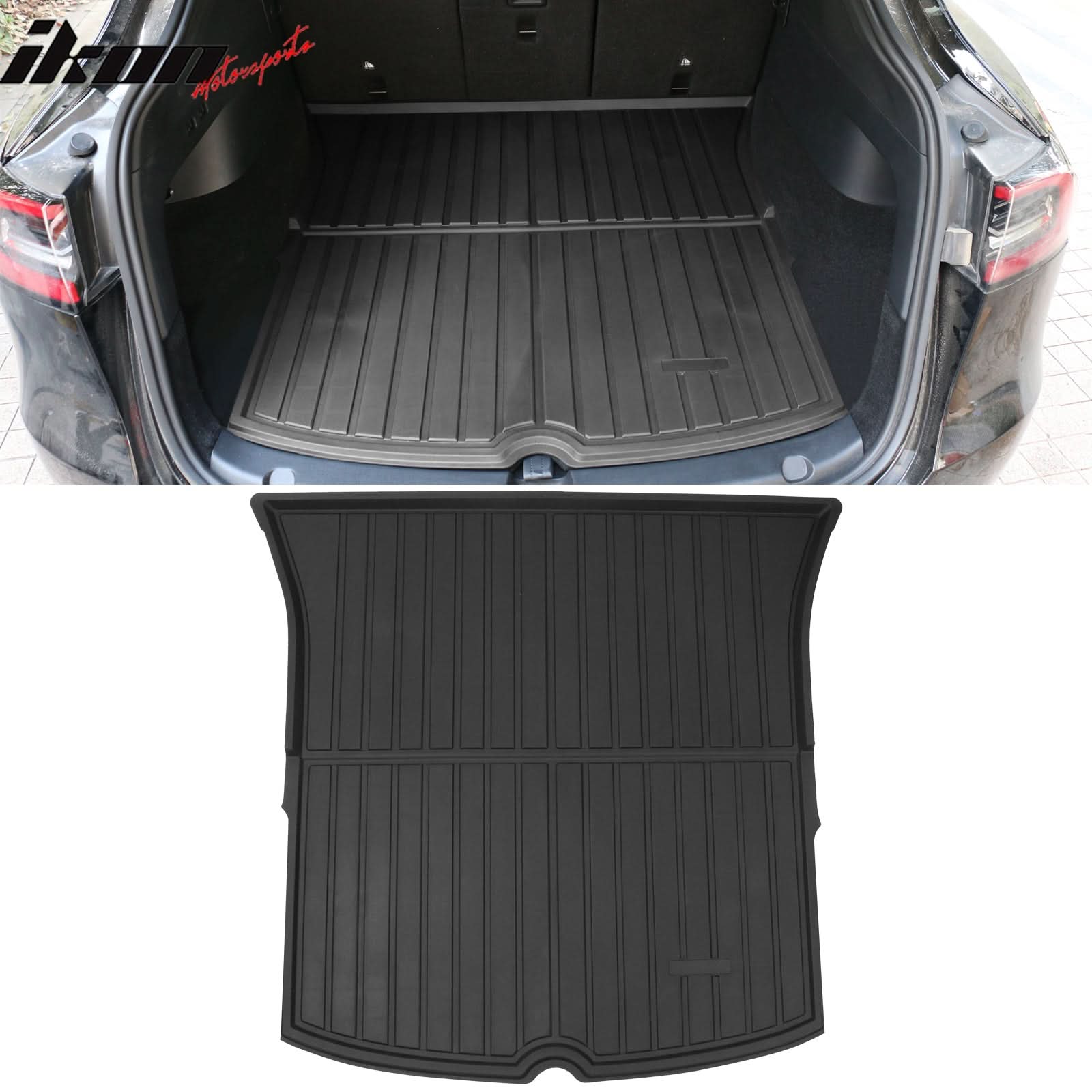 2020-2023 Tesla Model Y Black Trunk Mats Rear Seat Cover Injection TPE