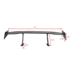 Universal 65'' GT Trunk Spoiler V1 Brackets V4A Legs + V4D Plates ABS