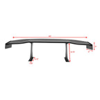 Universal 65'' GT Trunk Spoiler V1 Brackets V4B Legs + V4C Plates ABS