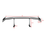 Universal 65'' GT Trunk Spoiler V1 Brackets V4B Legs + V4D Plates ABS