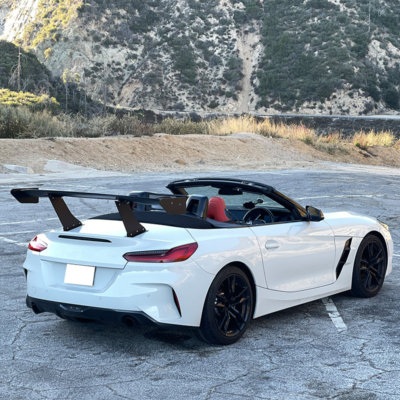Universal 65'' GT Trunk Spoiler V1 Brackets V4C Legs + V4A Plates ABS