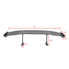 Universal 65'' GT Trunk Spoiler V1 Brackets V4C Legs + V4A Plates ABS