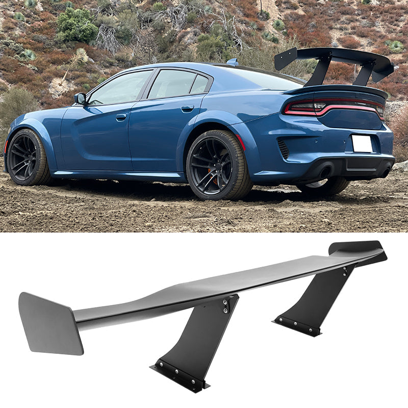 Universal 65'' GT Trunk Spoiler V1 Brackets V4C Legs + Side Plates ABS