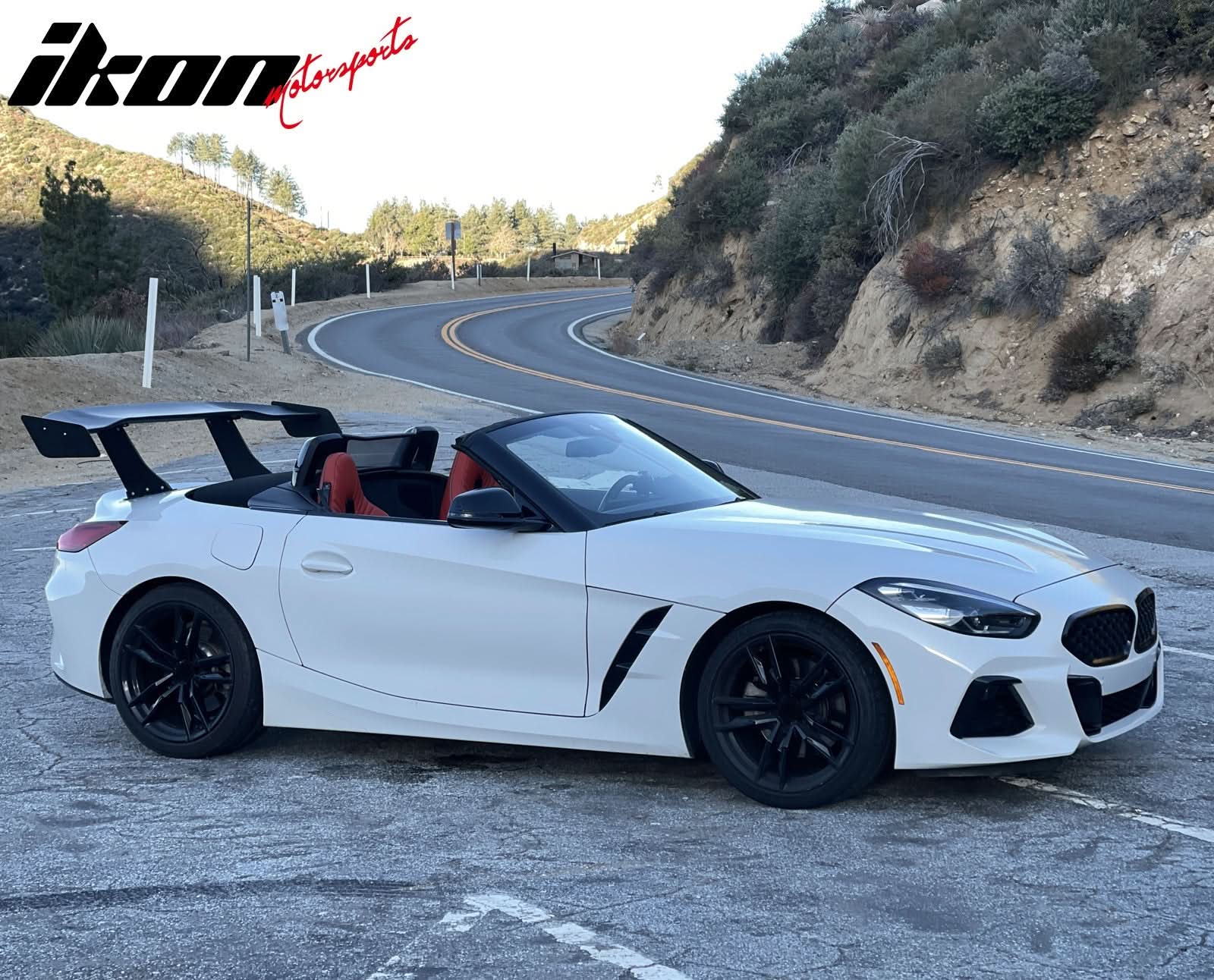 Universal 61'' GT Trunk Spoiler V1 Brackets V4C Legs + V4D Plates ABS