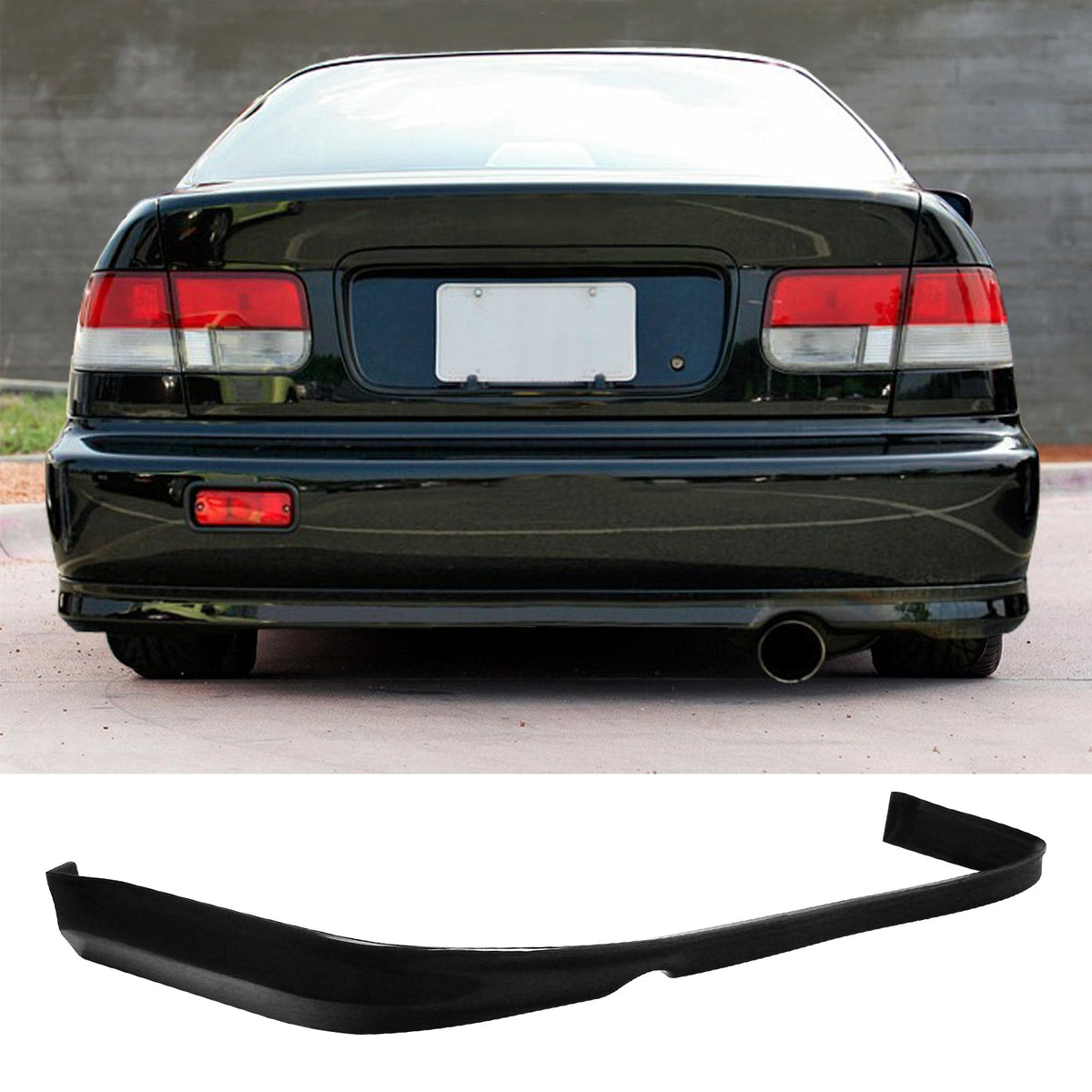 Rear Diffuser & Front Lip ForÂ 1992-1995 Honda Civic JDM Unpainted