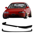 Rear Diffuser & Front Lip ForÂ 1992-1995 Honda Civic PU Unpainted
