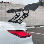 56"Inch GT Style Trunk Spoiler V1 Side Plates V5 Legs 3D Carbon Fiber