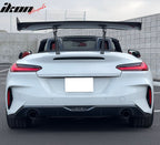 56"Inch GT Style Trunk Spoiler V1 Side Plates V6 Legs 3D Carbon Fiber