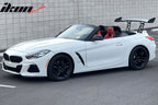 56"Inch GT Style Trunk Spoiler V1 Side Plates V6 Legs 3D Carbon Fiber