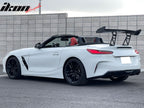 56"Inch GT Style Trunk Spoiler V1 Side Plates V6 Legs 3D Carbon Fiber