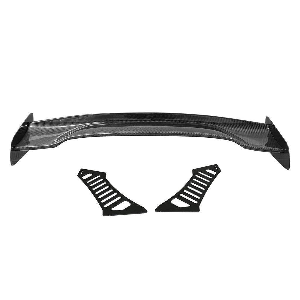 57'' 12" Height Drag Trunk Spoiler V2 Side Plates V3 Legs Carbon Fiber