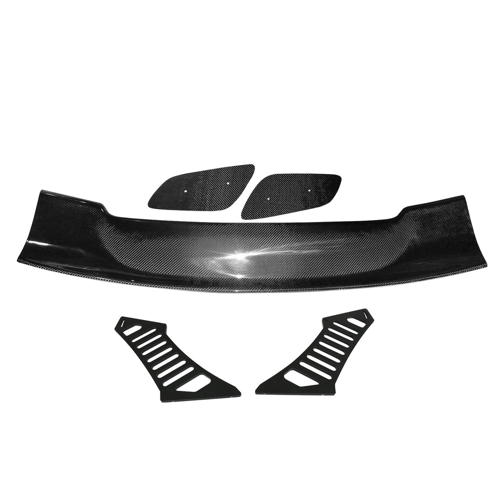 57'' 12" Height Drag Trunk Spoiler V2 Side Plates V3 Legs Carbon Fiber