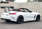 57'' 12" Height Drag Trunk Spoiler V2 Side Plates V6 Legs Carbon Fiber